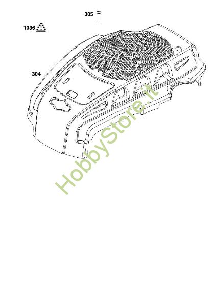 B - Carenatura ventola B&S - 12 €¦ 123P02-0067-H1 brand Stihl